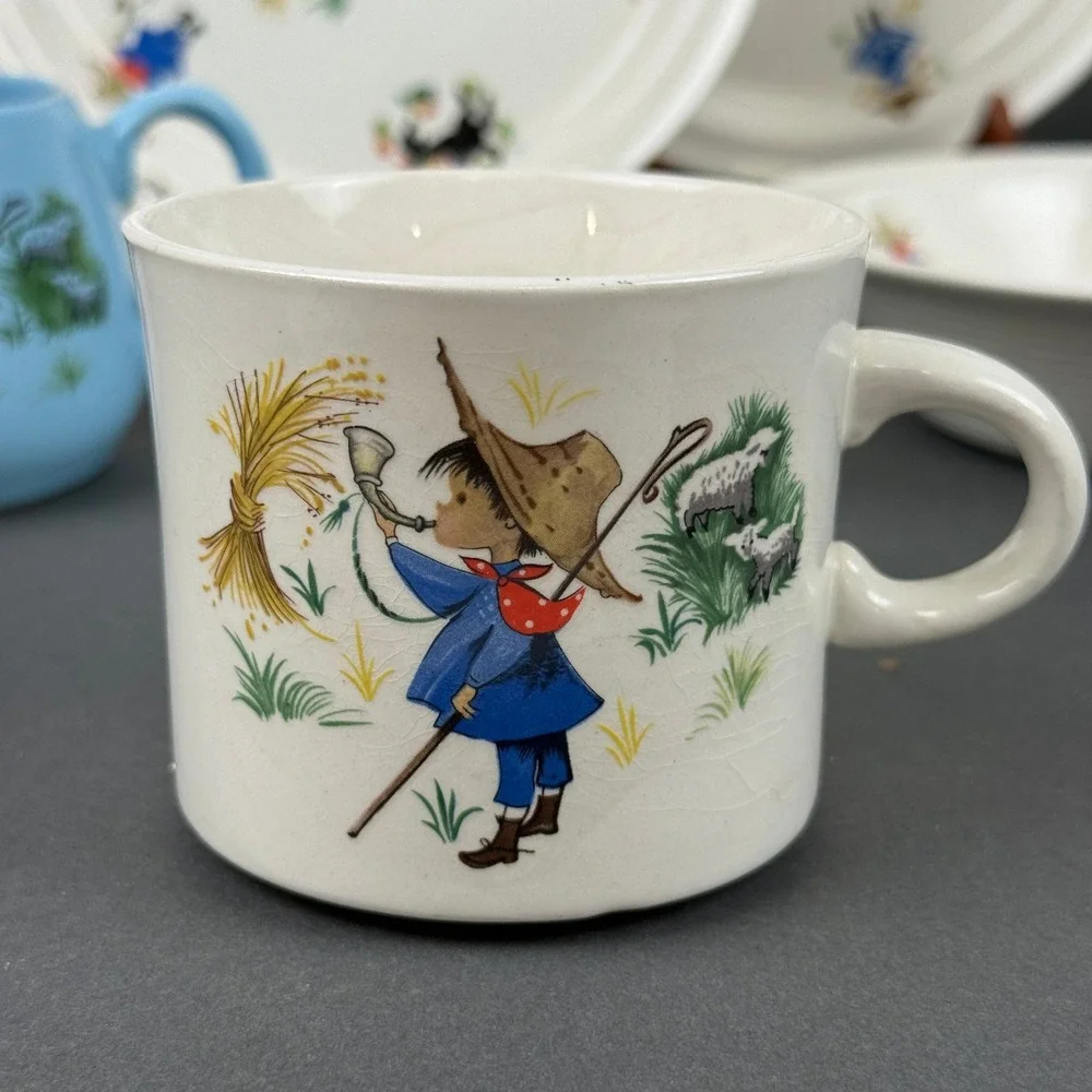 Arklow Pottery Willsgrove Ireland Childrens Dish Mixed‎ Lot Shepherd Boy Vintage